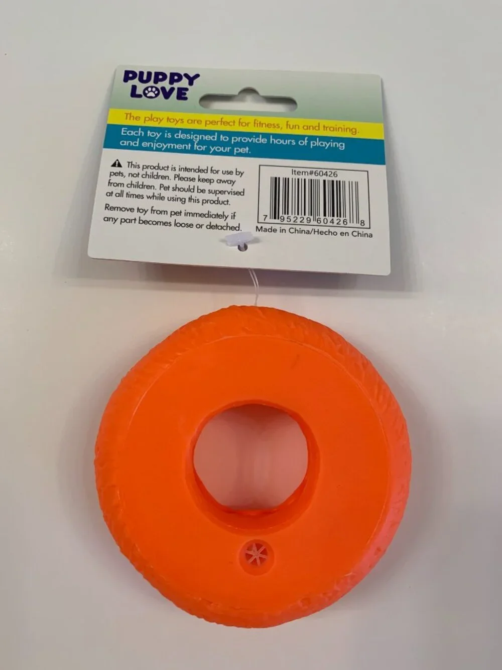 Pet Squeak Donuts - 4 Pack - Blue, Green, Pink & Orange - NWT
